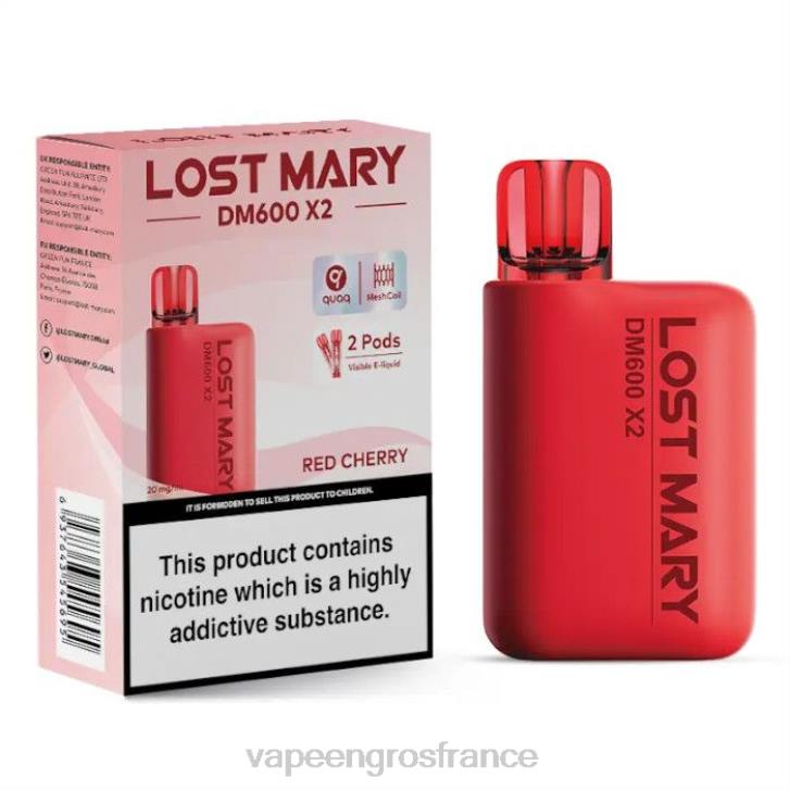 02JZ479 - Vape France Online cerise rouge LOST MARY DM600 X2