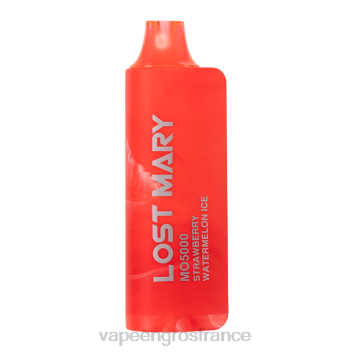 glace à la fraise et à la pastèque