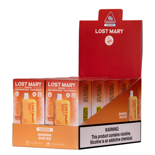 02JZ107 - Vape France Prix glace duo banane LOST MARY OS5000