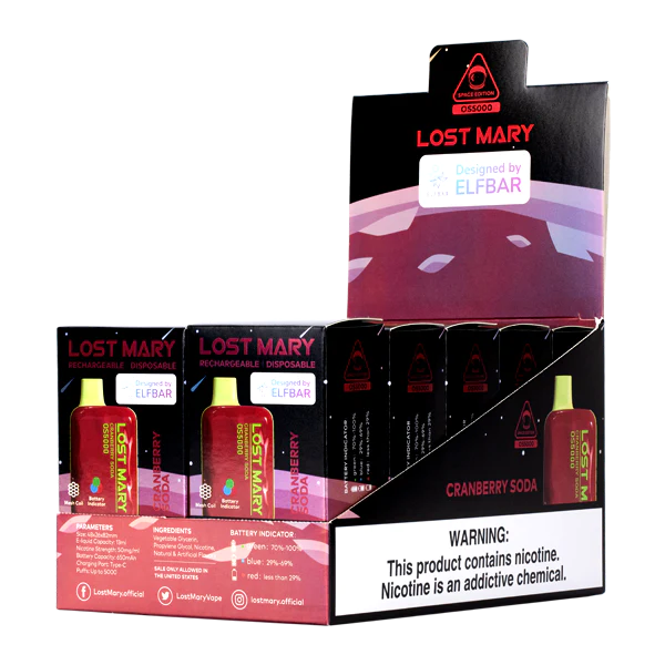 02JZ109 - Vape France Online soda aux canneberges LOST MARY OS5000