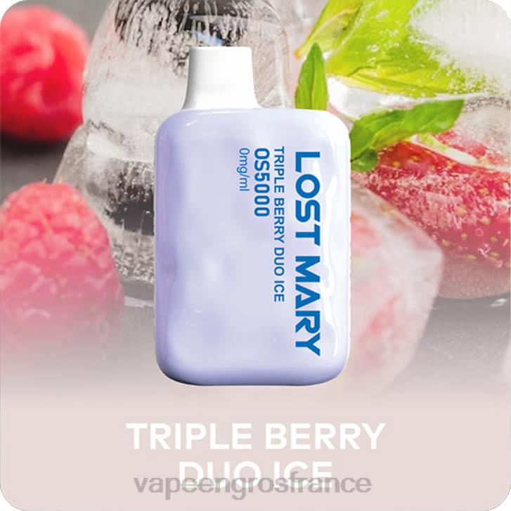 02JZ504 - Cigarette Electronique En Gros glace duo triple baies LOST MARY OS5000 0 mg/ml