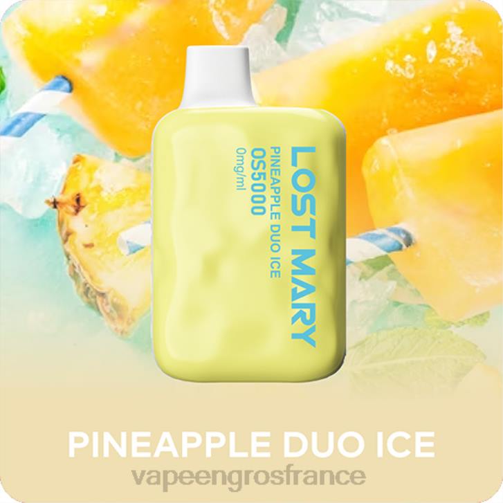 02JZ508 - Vape France Promotion glace duo d'ananas LOST MARY OS5000 0 mg/ml