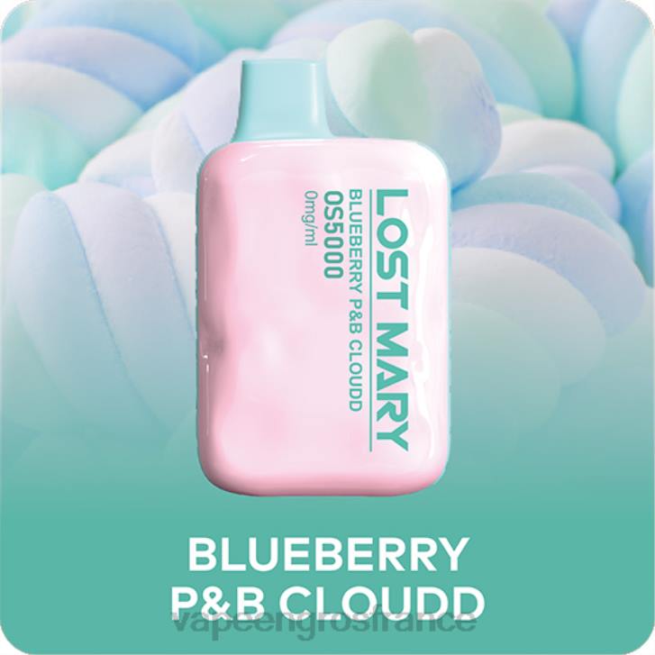 02JZ512 - Eliquide France cloudd p&b aux bleuets LOST MARY OS5000 0 mg/ml