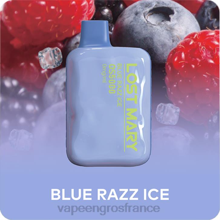 02JZ513 - Cigarette Electronique France glace bleue LOST MARY OS5000 0 mg/ml