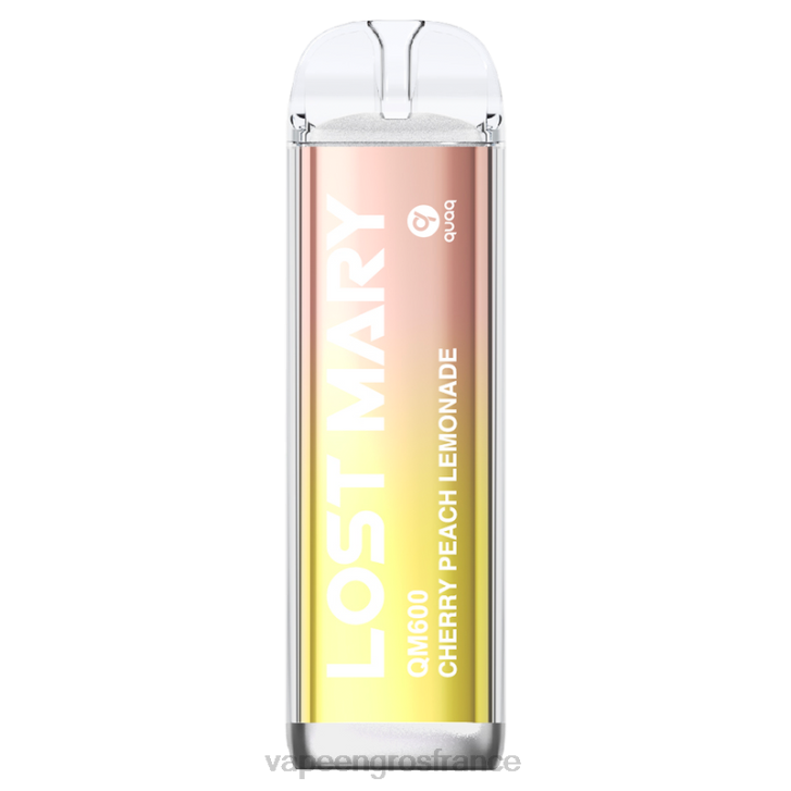 02JZ390 - Vape En Gros France limonade cerise-pêche LOST MARY QM600
