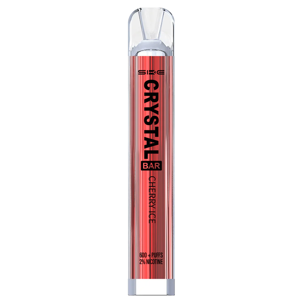 02JZ269 - Vape France Online glace aux cerises SKE Crystal Bar vape jetable 600 bouffées
