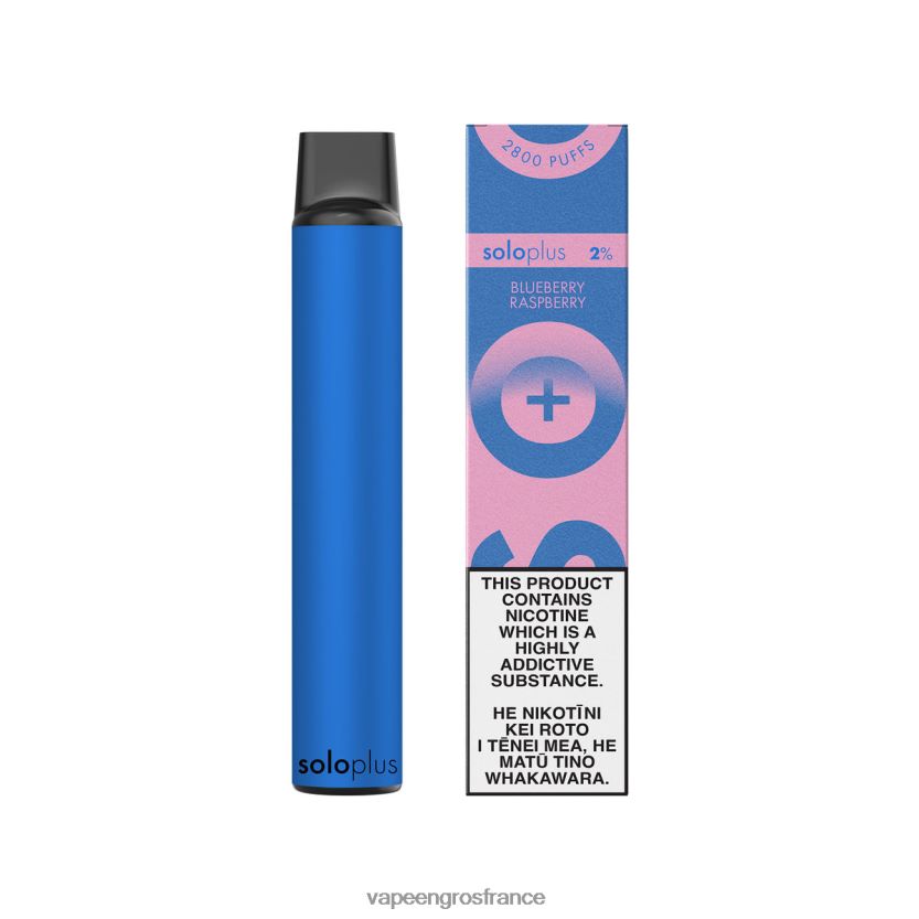 Vape France Promotion 4JHH0D39 - Solo Plus collection paradis de vape jetable myrtille framboise