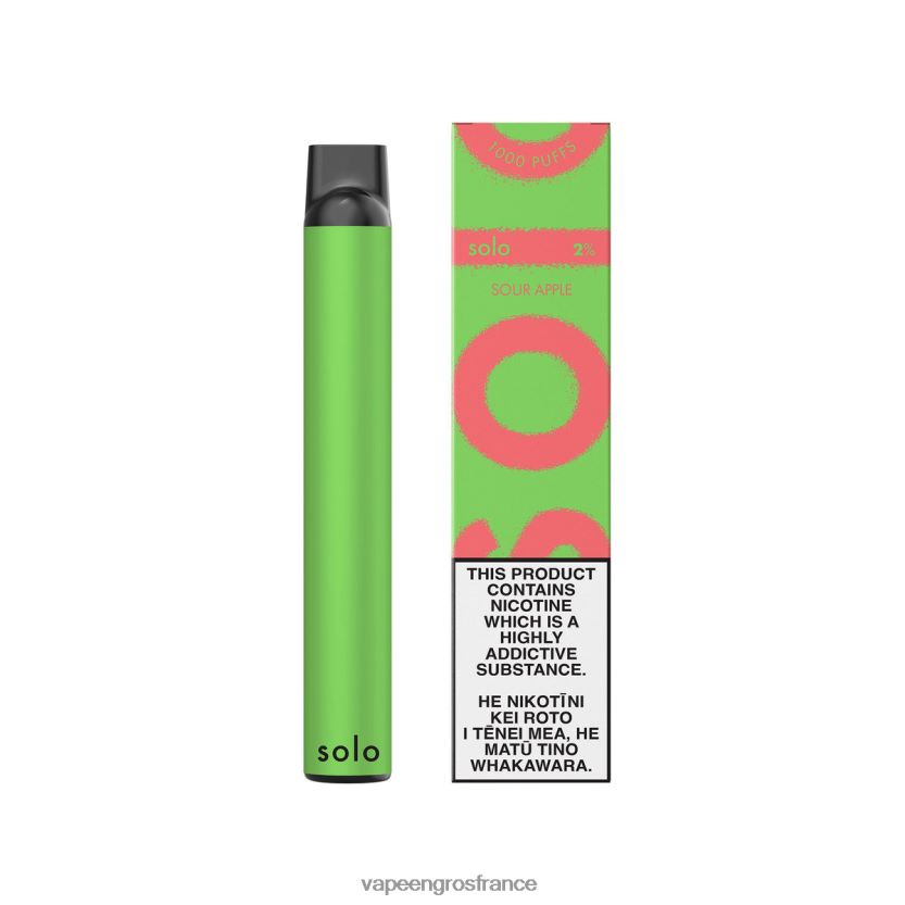 Cigarette Electronique En Gros 4JHH0D5 - Solo vape jetable pomme aigre
