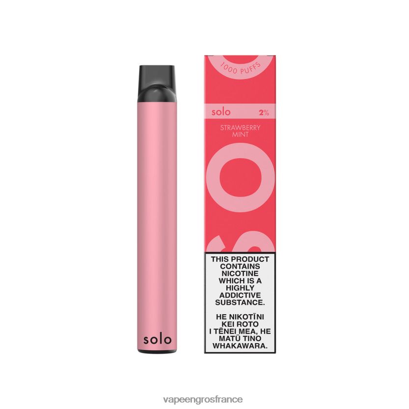 Cigarette Electronique France 4JHH0D4 - Solo vape jetable menthe fraise