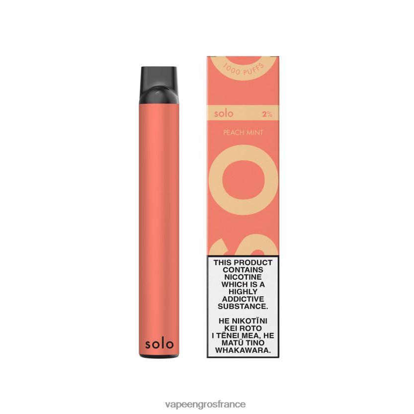Eliquide En Gros 4JHH0D6 - Solo vape jetable pêche menthe