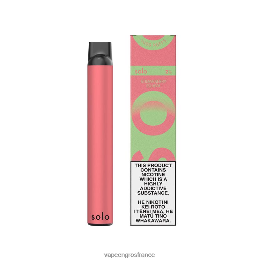 Vape En Gros France 4JHH0D21 - Solo collection paradis de vape jetable goyave aux fraises
