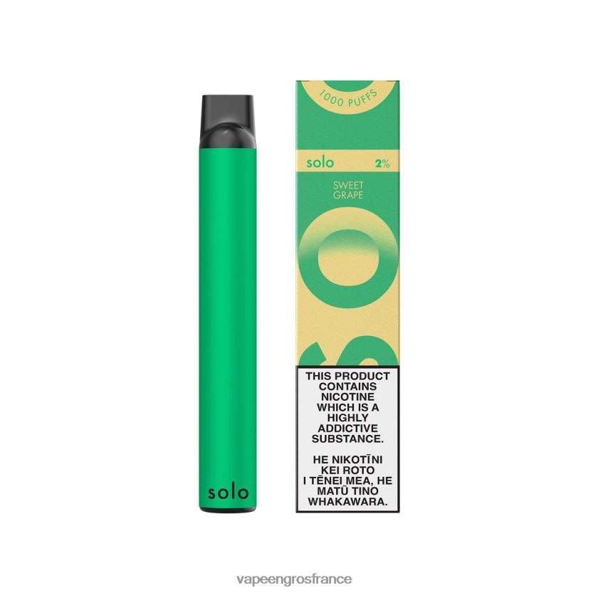 Vape France Online 4JHH0D20 - Solo collection paradis de vape jetable raisin doux
