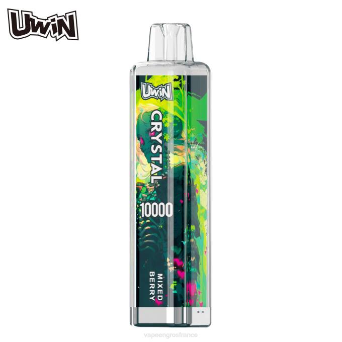 Cigarette Electronique France baies mélangées - UWIN CRYSTAL 10000 vapes jetables TJ6814