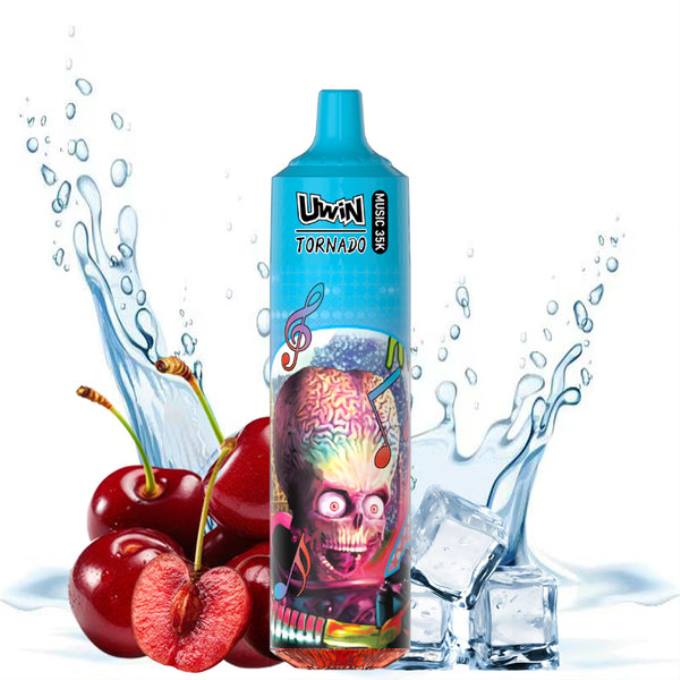Vape En Gros France glace aux cerises - UWIN CRYSTAL vape jetable 35k TJ6821