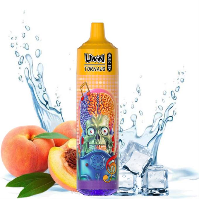 Vape En Gros France glace à la pêche d'été - UWIN CRYSTAL vape jetable 35k TJ6831