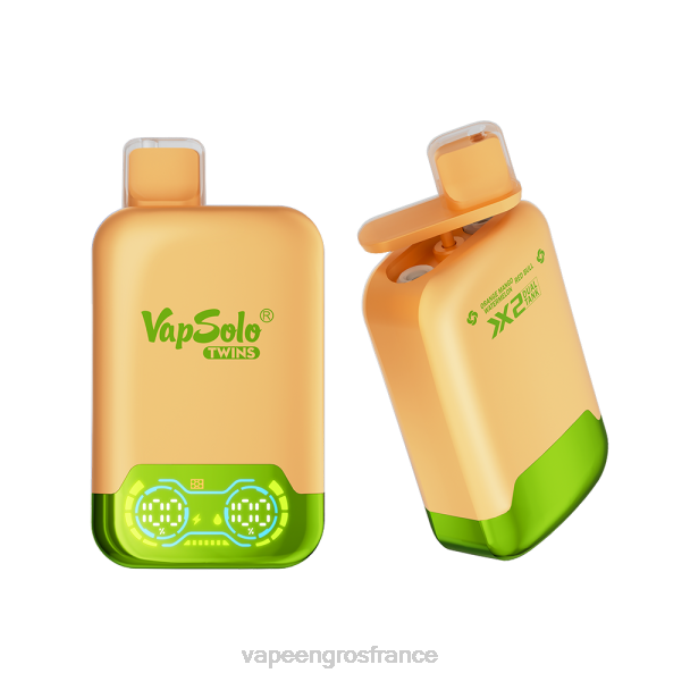 Cigarette Electronique En Gros LZ6J124 Vapsolo TWINS vape jetable pastèque mangue orange & taureau rouge