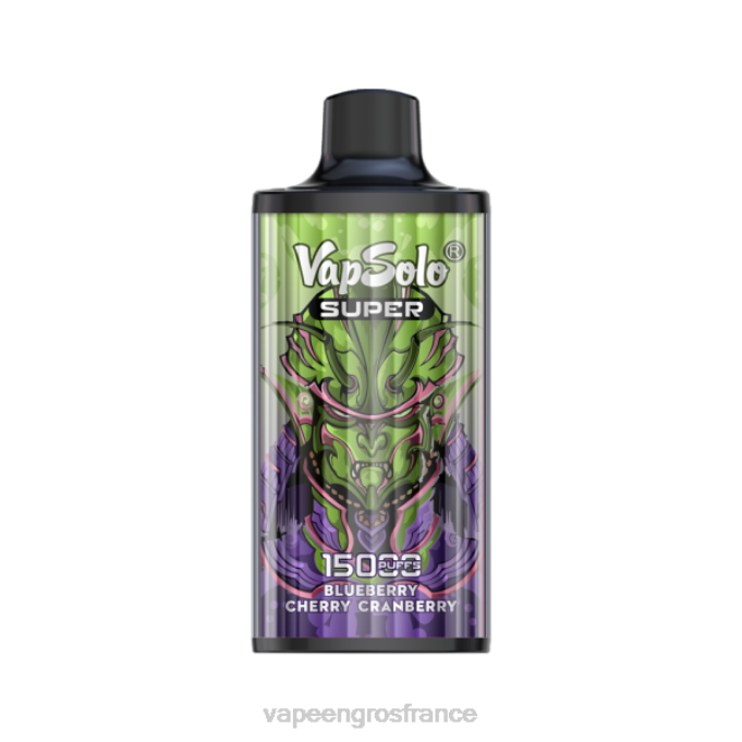 Cigarette Electronique En Gros LZ6J110 Vapsolo SUPER vape jetable myrtille cerise canneberge