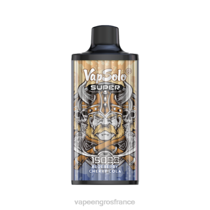 Cigarette Electronique France LZ6J109 Vapsolo SUPER vape jetable cola aux myrtilles et aux cerises