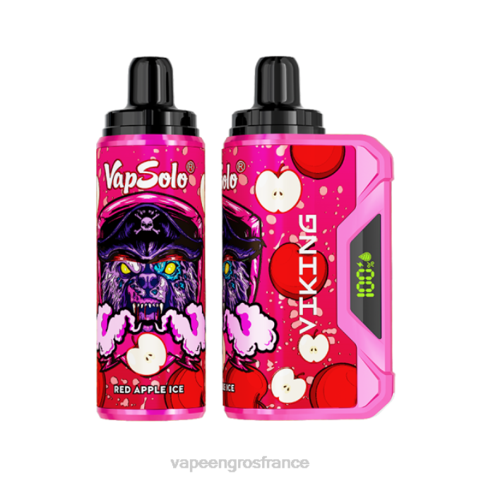 Eliquide France LZ6J136 Vapsolo VIKING vape jetable glace à la pomme rouge