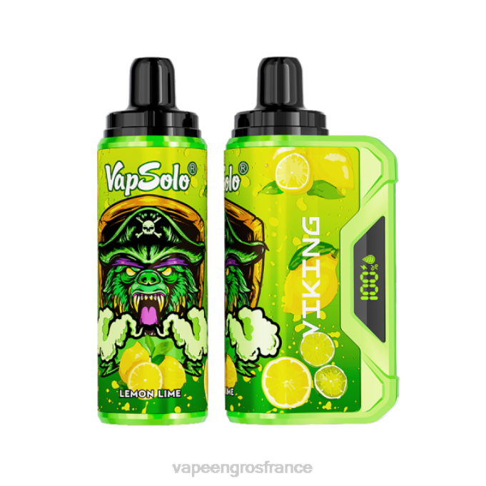 Vape En Gros France LZ6J134 Vapsolo VIKING vape jetable citron vert