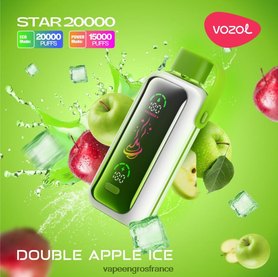 glace aux pommes double
