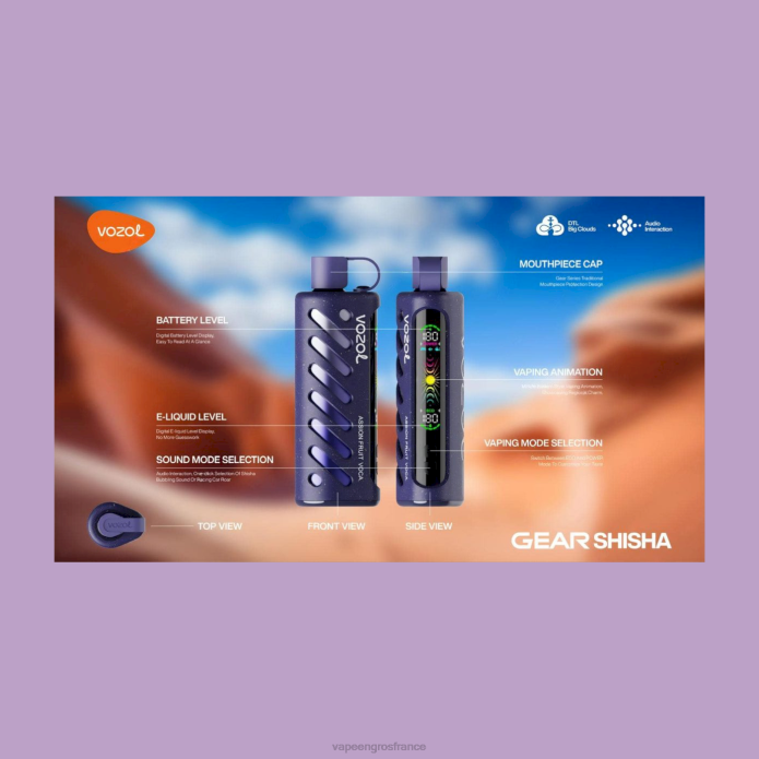 multi VOZOL engrenage chicha 25000 0XPR1 Vape En Gros France